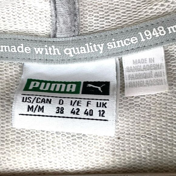 Vintage 90’s Y2K Puma Classics Sleeveless Logo T7 Hoodie Sweater Size Medium - Picture 8 of 9